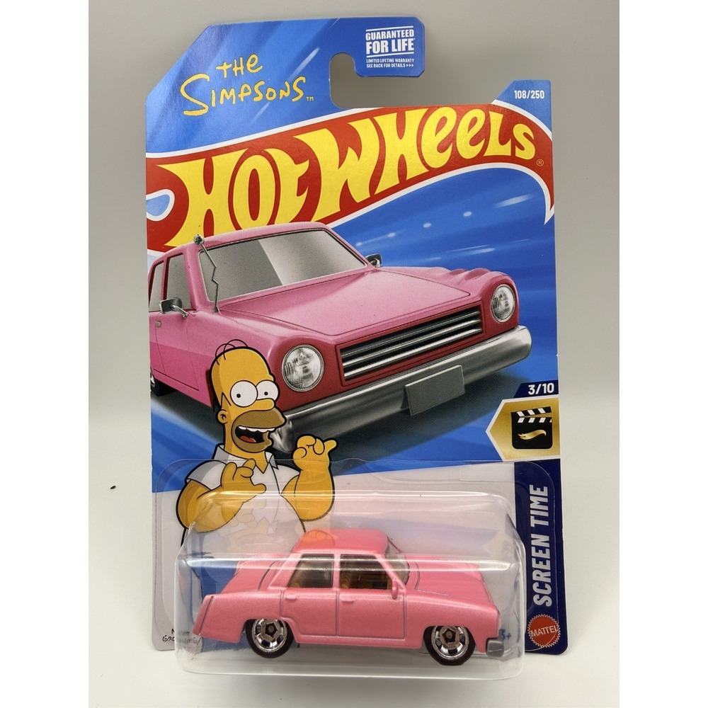2026 Hot Wheels The Simpsons Family Car Pink Screentime 3/10 108/250   NEW